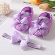 Baby Shoes Baptism White Bowknot Baby Girl Lace Shoes Headband Set Toddler Prewalker Cute Baby Soft Shoes for 0-18M Kids - The Well Being The Well Being Purple / 13-18Months Ludovick-TMB Baby Shoes Baptism White Bowknot Baby Girl Lace Shoes Headband Set Toddler Prewalker Cute Baby Soft Shoes for 0-18M Kids