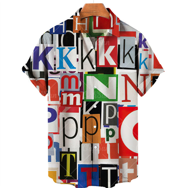 Men Hawaiian Shirts - The Well Being The Well Being XWY-ADTY-04 / European size-5XL Ludovick-TMB Men Hawaiian Shirts