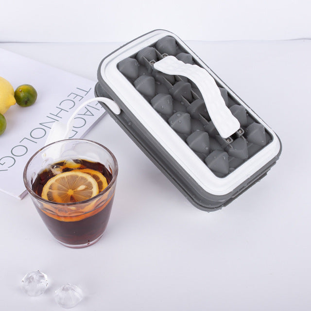 Ice Ball Maker Kettle Kitchen Gadgets Creative Ice Cube Mold 2 In 1 Multi-function Container - The Well Being The Well Being Grey F Ludovick-TMB Ice Ball Maker Kettle Kitchen Gadgets Creative Ice Cube Mold 2 In 1 Multi-function Container