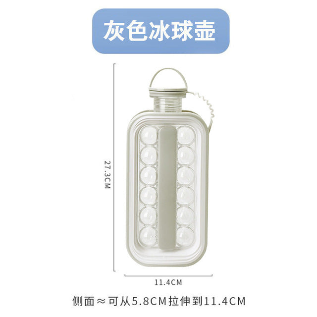 Ice Ball Maker Kettle Kitchen Gadgets Creative Ice Cube Mold 2 In 1 Multi-function Container - The Well Being The Well Being Grey Style A Ludovick-TMB Ice Ball Maker Kettle Kitchen Gadgets Creative Ice Cube Mold 2 In 1 Multi-function Container
